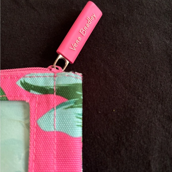 Vera Bradley Pink and Green Key & Card Holder - Picture 5 of 7